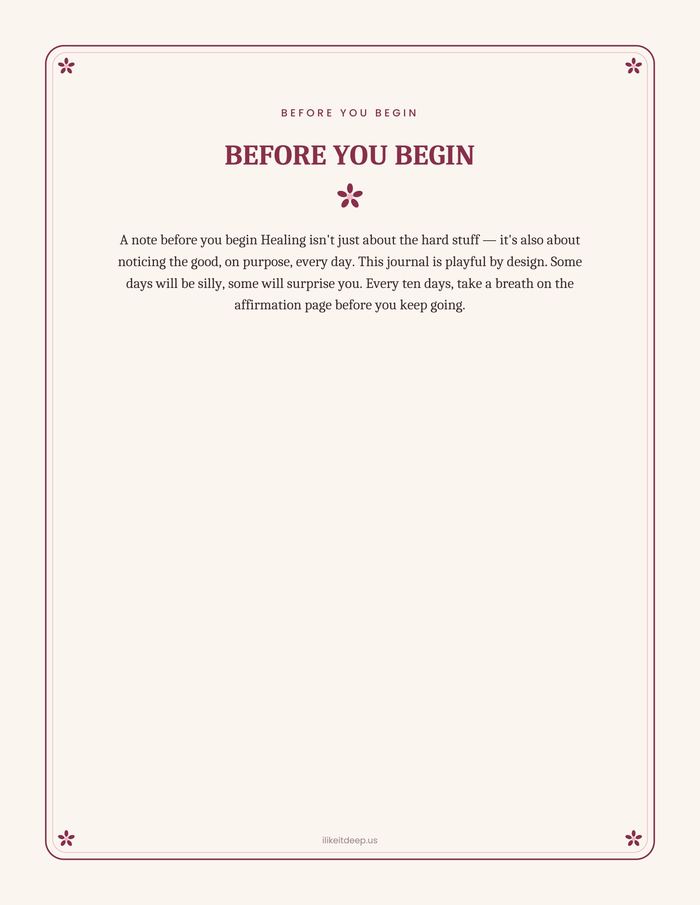 Choose Joy welcome page