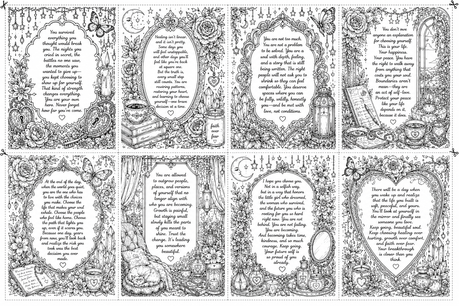 Healing coloring page 1