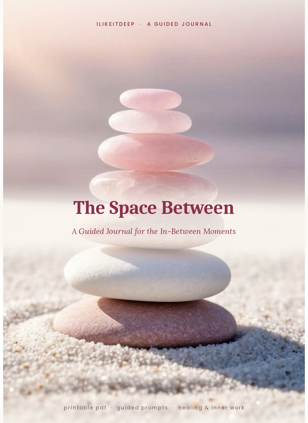 The Space Between journal cover